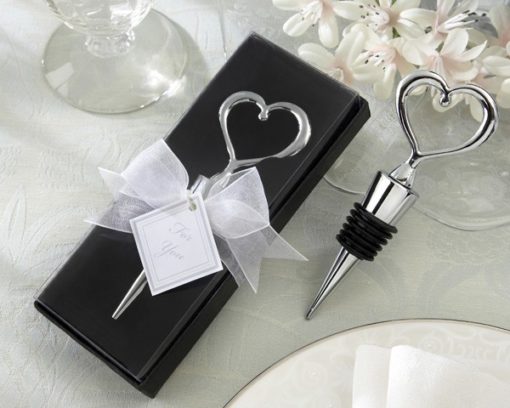 Heart Bottle Stopper in Showcase Display Box