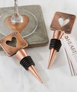 Copper Heart Bottle Stopper