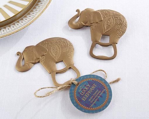 Lucky Golden Elephant Bottle Opener