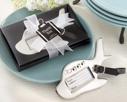 Airplane Luggage Tag in Gift Box with suitcase tag