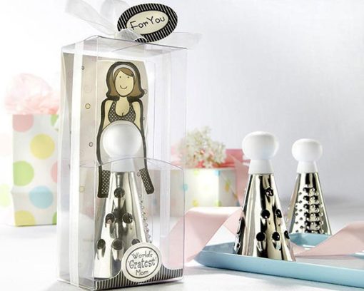 "World's Gratest Mom" Cheese Grater in Gift Box with Organza Bow