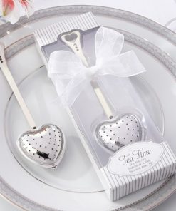 "Tea Time" Heart Tea Infuser in Elegant White Gift Box