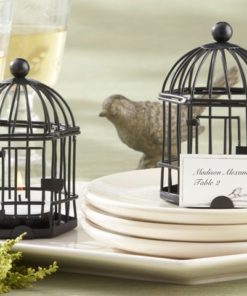 "Love Songs" Birdcage Tea Light/Place Card Holder