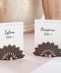 Antiqued Fan Place Card Holder (Set of 6)