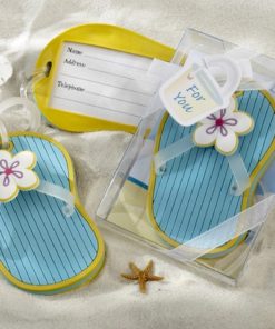 Flip-Flop Luggage Tag in Beach-Themed Gift Box