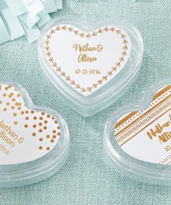 Heart Favor Container - Copper Foil (Set of 12)