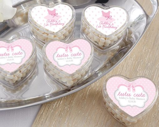 Heart Favor Container - Tutu Cute (Set of 12)