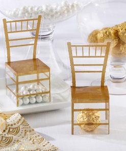 Gold Chiavari Gold Chair Favor Box (Set of 24)