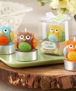 "Whooo's the Cutest" Baby Owl Candle (Set of Four Assorted)