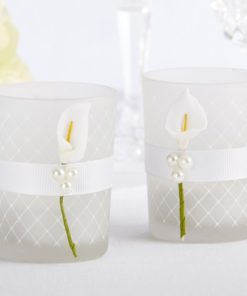"Lovely Lily" Calla Lily Tea Light Holder (Set of 4)