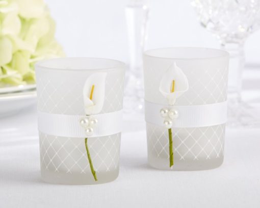 "Lovely Lily" Calla Lily Tea Light Holder (Set of 4)