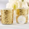 "All That Glitters" Gold Glitter Votive/Tealight Holder (Set of 4)