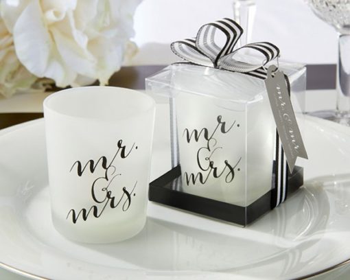 Classic Mr. and Mrs. Votive (Set of 4)