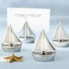 "Shining Sails" Silver Place Card Holders (Set of Four)
