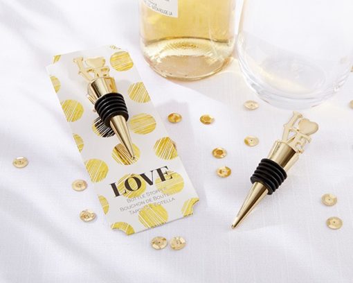 LOVE Gold Bottle Stopper