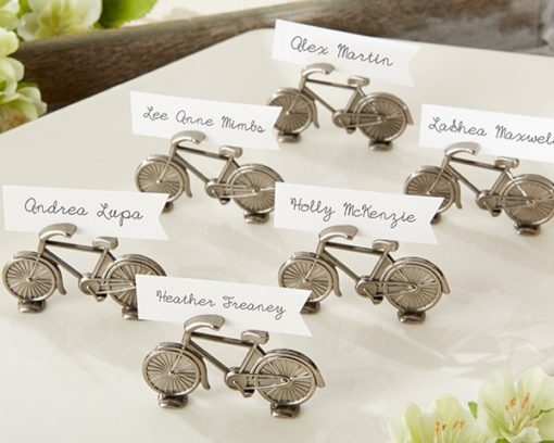 "Le Tour" Bicycle Place Card/Photo Holder (Set of 6)