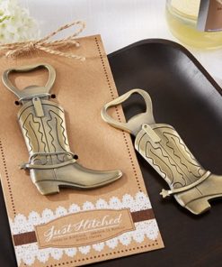 "Just Hitched" Cowboy Boot Bottle Opener