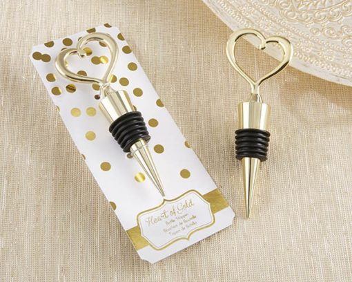 "Heart of Gold" Bottle Stopper