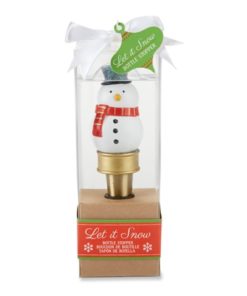 Let it Snow Snowman Bottle Stopper