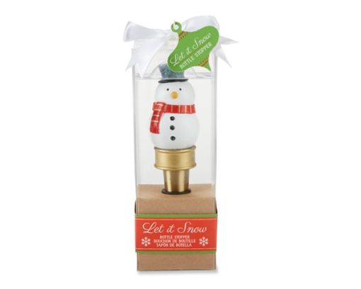 Let it Snow Snowman Bottle Stopper