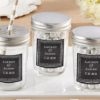 Personalized Glass Mason Jar - Chalk (Set of 12)