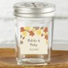 Personalized Glass Mason Jar - Fall Leaves (Set of 12)