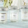 Personalized Glass Mason Jar - Gold Foil (Set of 12)