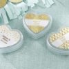 Heart Favor Container - Gold Foil (Set of 12)