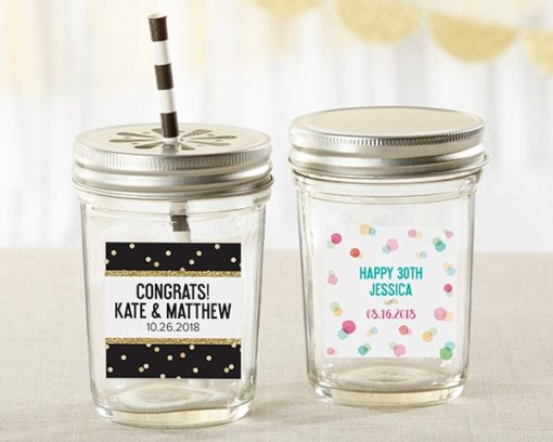 Personalized Mason Jar - Party Time (Set of 12)