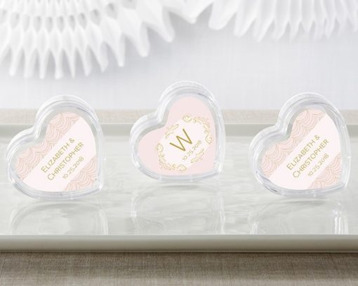 Heart Favor Container - Modern Romance (Set of 12) (Available Personalized)