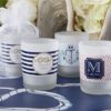 Personalized Frosted Glass Votive - Kate's Nautical Wedding Collection