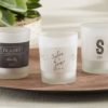 Personalized Frosted-Glass Votive - Kate's Rustic Wedding Collection
