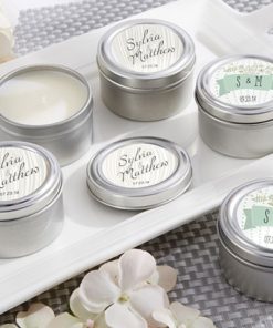 Personalized Travel Candle - Kate's Rustic Wedding Collection