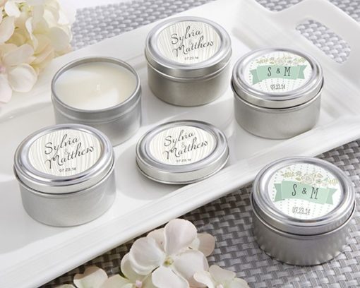 Personalized Travel Candle - Kate's Rustic Wedding Collection
