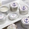 Personalized Travel Candle - Kate's Nautical Bridal Shower Collection