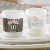 Personalized Frosted Glass Votive - Kate's Rustic Bridal Shower Collection