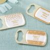 Personalized Gold Bottle Opener with Epoxy Dome - Copper Foil