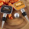 Personalized Bottle Stopper with Epoxy Dome - Halloween