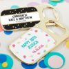 Personalized Gold Bottle Opener with Epoxy Dome - Party Time