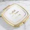 Personalized Gold Compact - Gold Foil