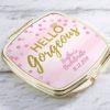 Personalized Gold Compact - Hello Gorgeous