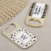 Personalized Gold Bottle Opener with Epoxy Dome - Modern Classic