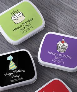 White Mint Tin - Birthday (Available Personalized)