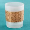 Tropical Chic Gold Glitz Cork Wrapped Tea Light Holder (Set of 4)