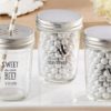 Personalized Glass Mason Jar - Kate's Sweet as can Bee Baby Shower Collection (Set of 12)
