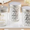 Personalized Printed Glass Mason Jar - Mr. & Mrs. (Set of 12)