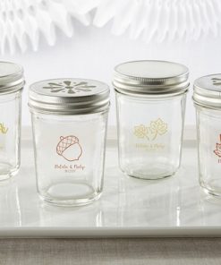 Personalized Printed Glass Mason Jar - Fall (Set of 12)