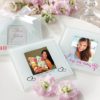 Personalized Frosted-Glass Photo Coaster -Set of 12 (Birthday Designs)