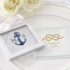 Personalized Glass Coasters - Kate's Nautical Wedding Collection (Set of 12)