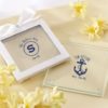 Personalized Glass Coasters - Kate's Nautical Bridal Shower Collection (Set of 12)